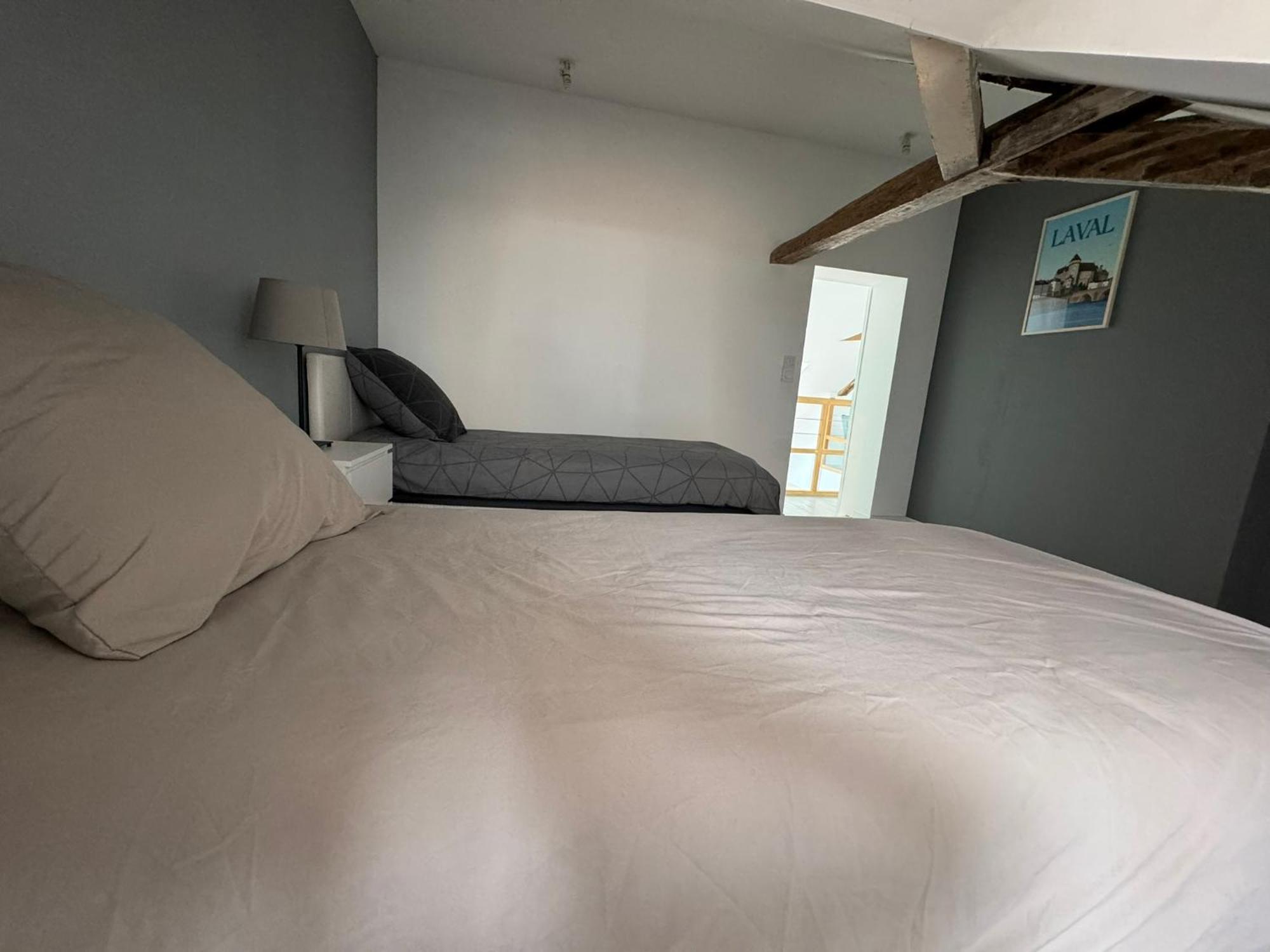 Appartement En Centre-Ville - Local Velos Disponible 马耶讷 外观 照片